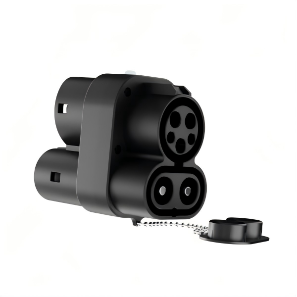 CCS1 to CCS2 Adapter for connecting CCS1 charger to Type 2 European electric vehicle