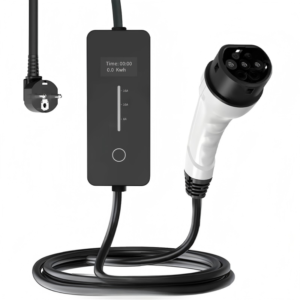 EV charging cable with IP54 weather protection and durable connector