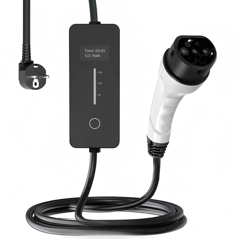 EV charging cable with IP54 weather protection and durable connector